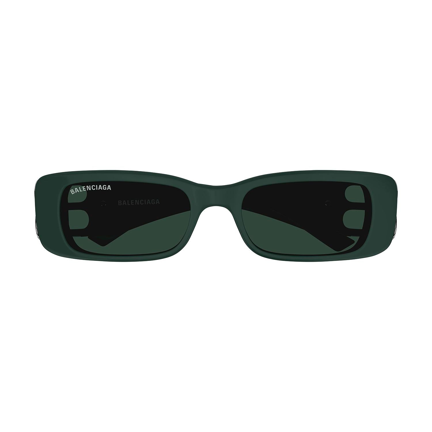 BB0096S Green recycled acetate Sunglasses - Shiny Dark Green