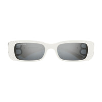 BB0096S White recycled acetate Sunglasses - Shiny Solid Ivory