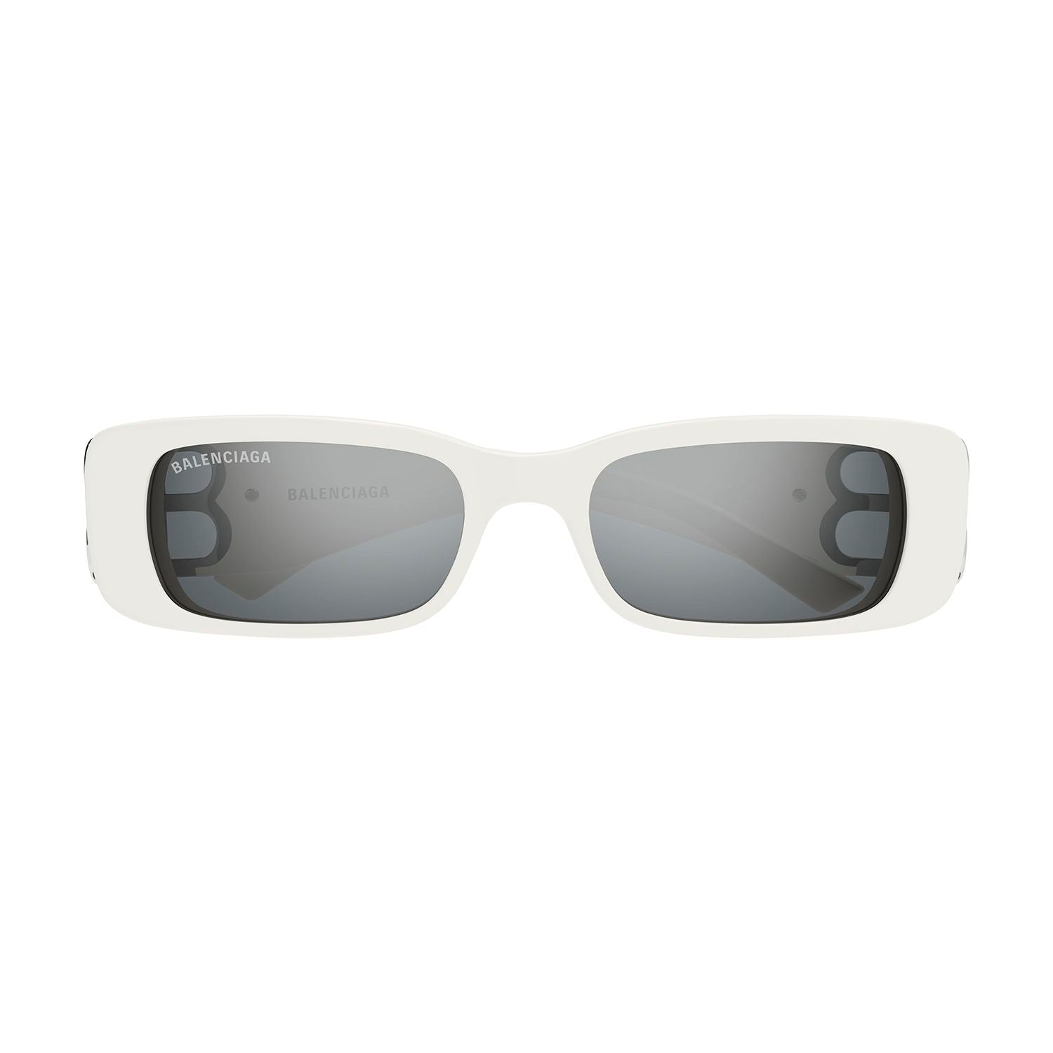 BB0096S White recycled acetate Sunglasses - Shiny Solid Ivory