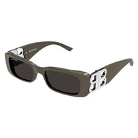 BB0096S Brown recycled acetate Sunglasses - Shiny Solid Taupe