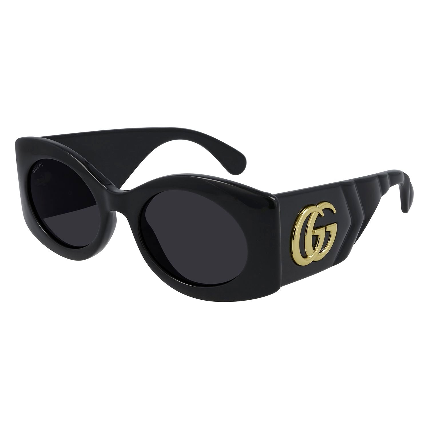 GG0810S Black injection Sunglasses - Shiny Black