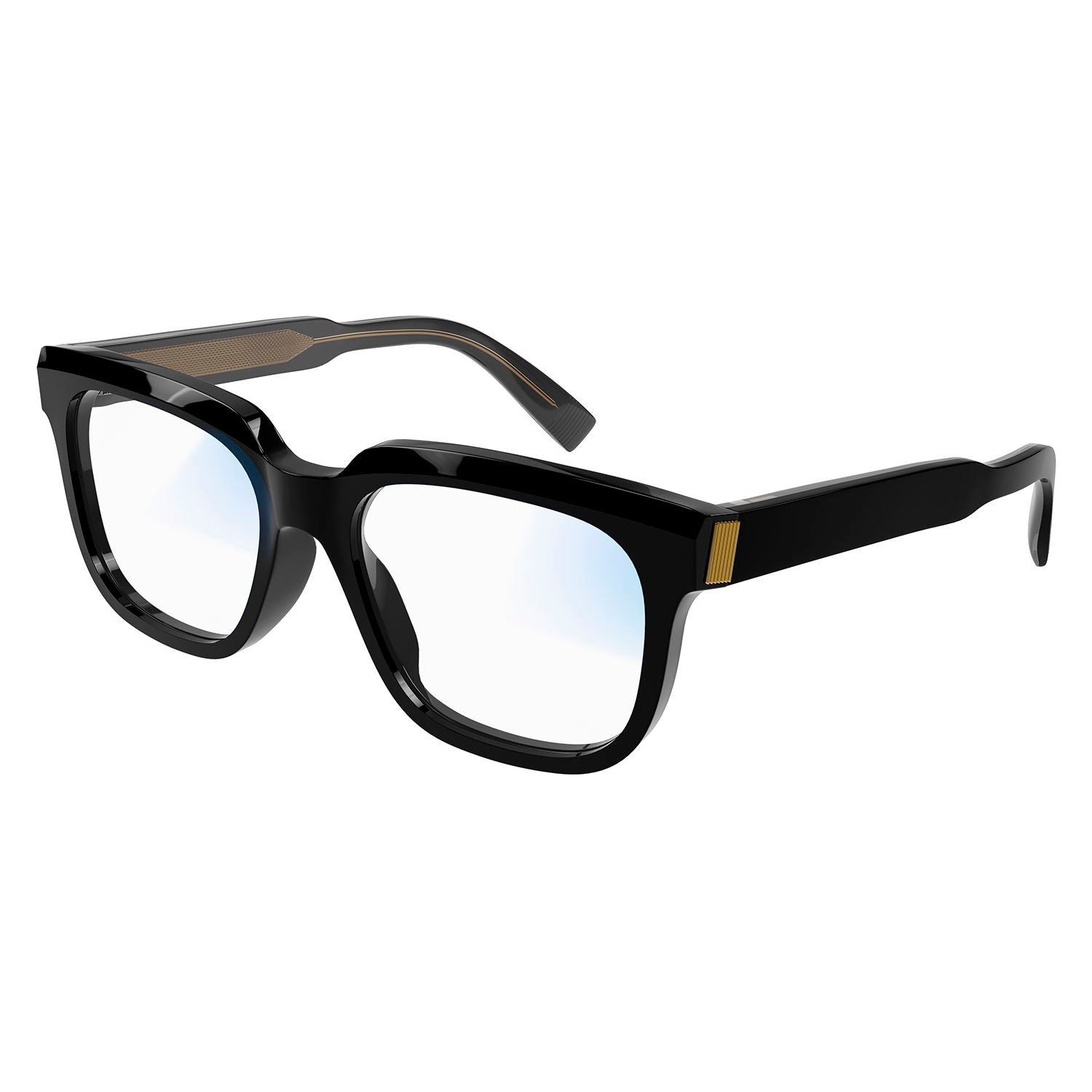 DU0002S Black recycled acetate Sunglasses - Shiny Solid Black