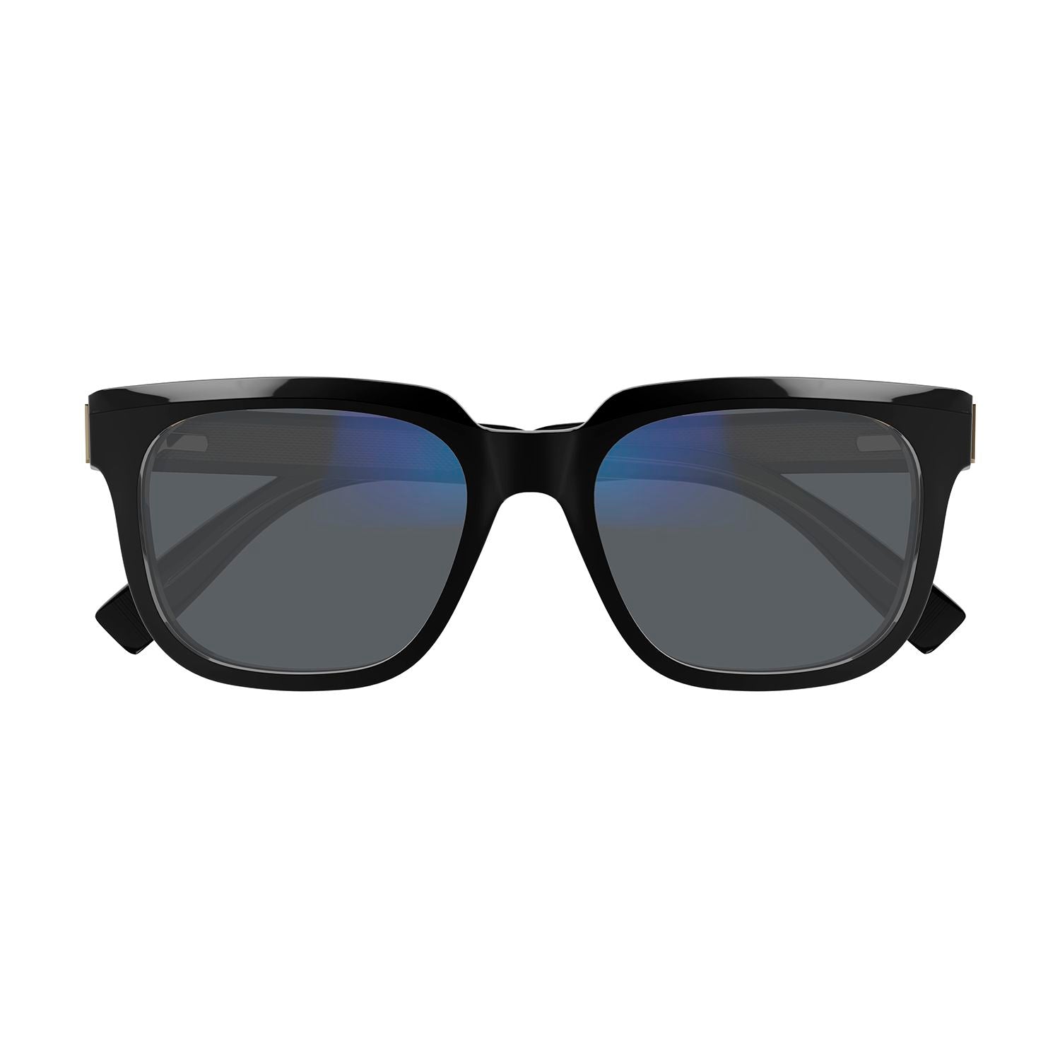 DU0002S Black recycled acetate Sunglasses - Shiny Solid Black