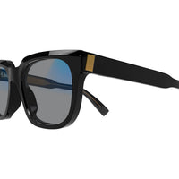 DU0002S Black recycled acetate Sunglasses - Shiny Solid Black