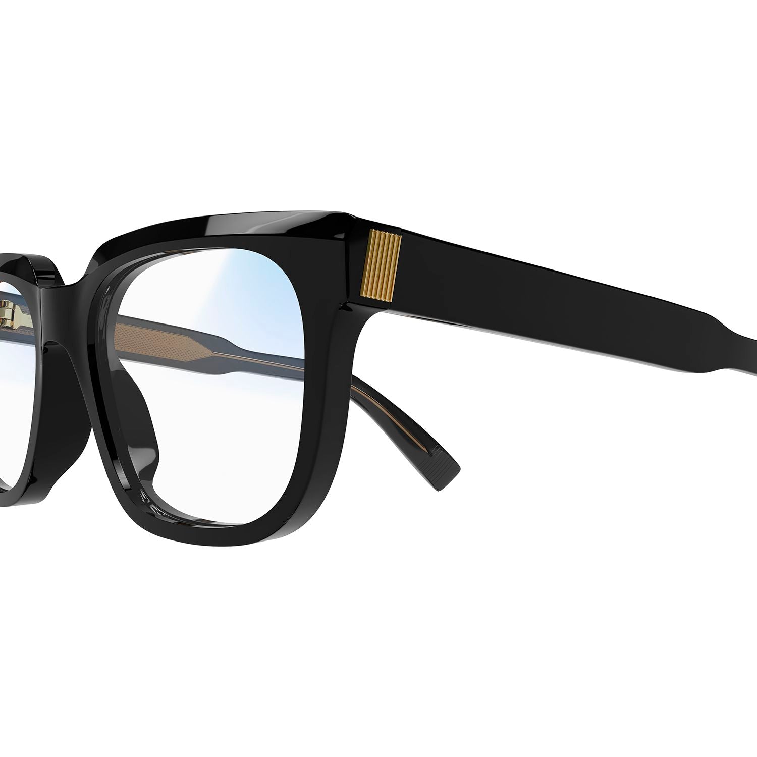 DU0002S Black recycled acetate Sunglasses - Shiny Solid Black