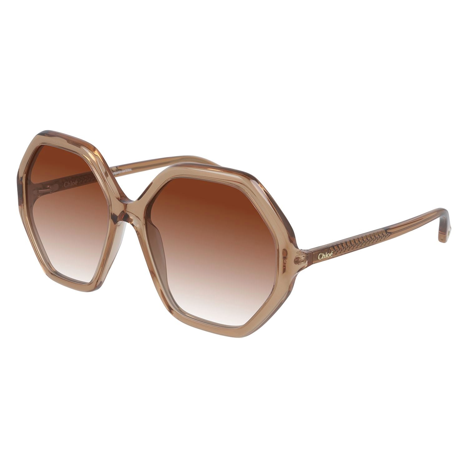 CH0008S Orange bio acetate Sunglasses - Shiny Transparent Peach
