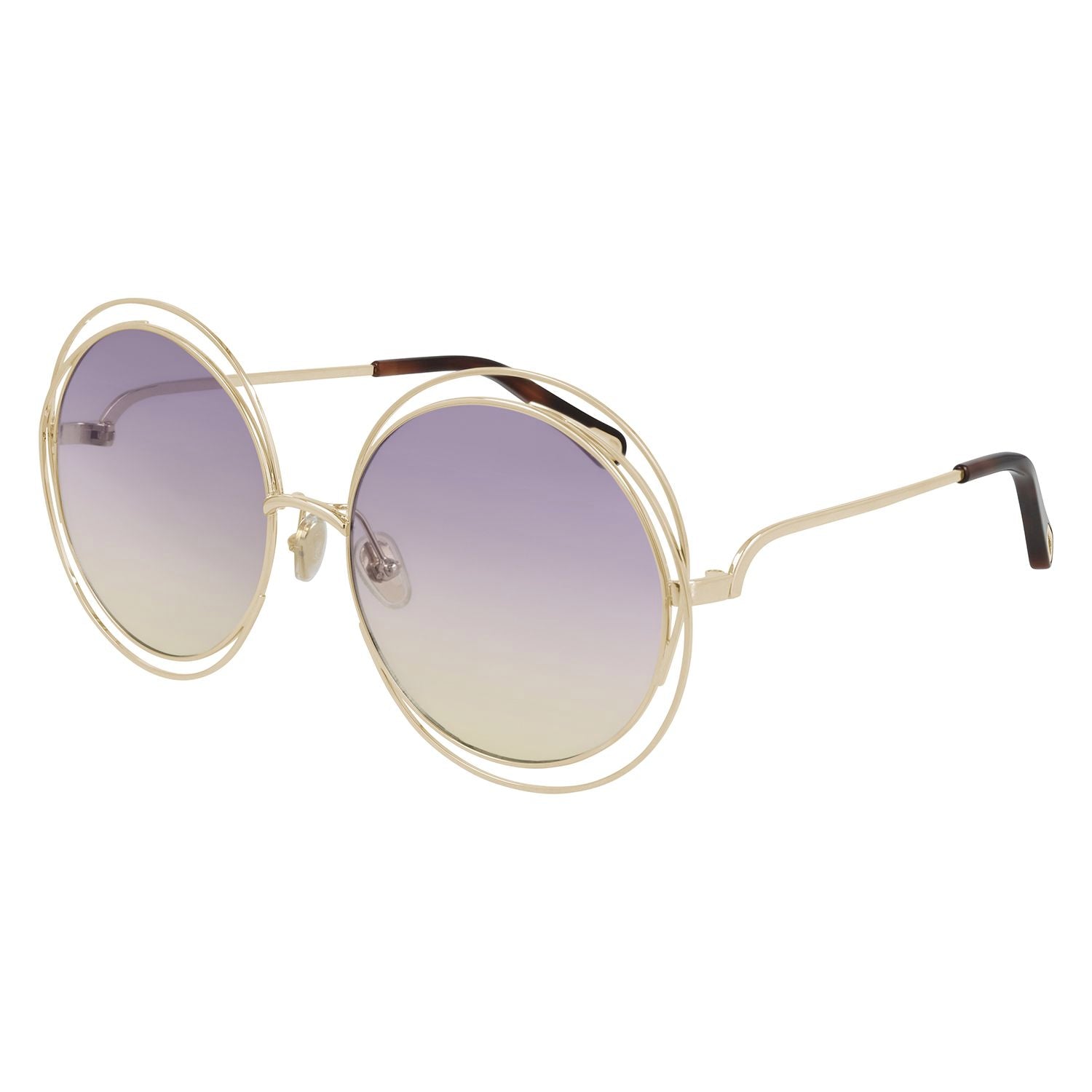CH0045S Gold metal Sunglasses - Shiny Light Gold