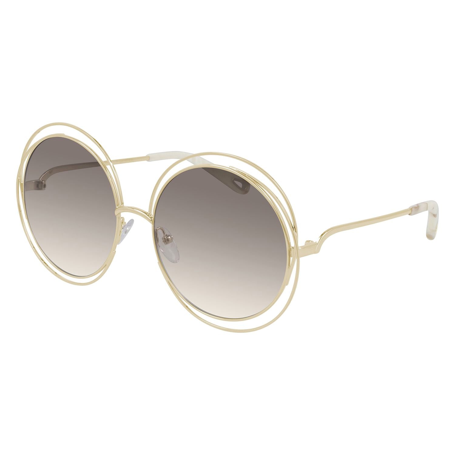 CH0045S Gold metal Sunglasses - Shiny Light Gold
