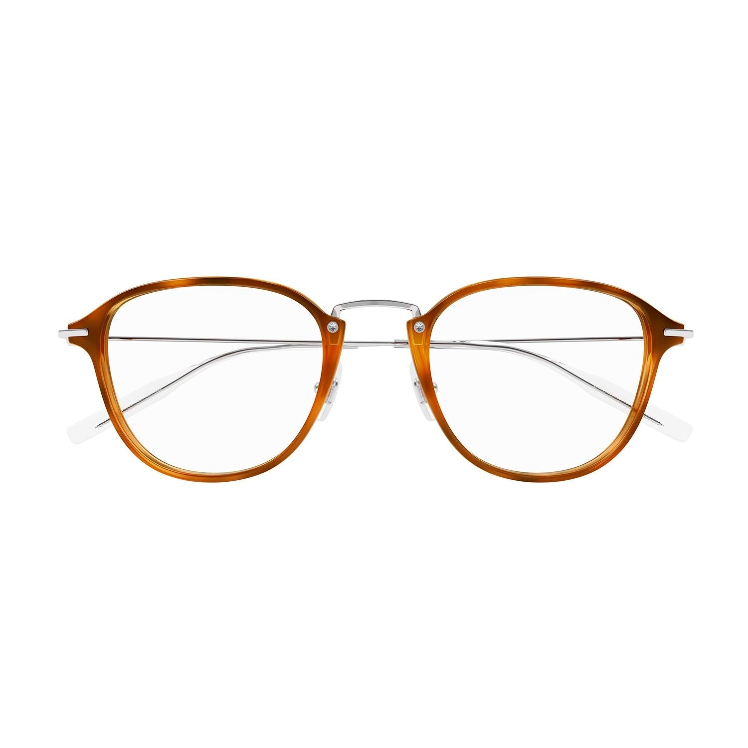 MB0155O Havana injection & metal Optical Frames - Shiny Blonde Havana & Shiny Silver
