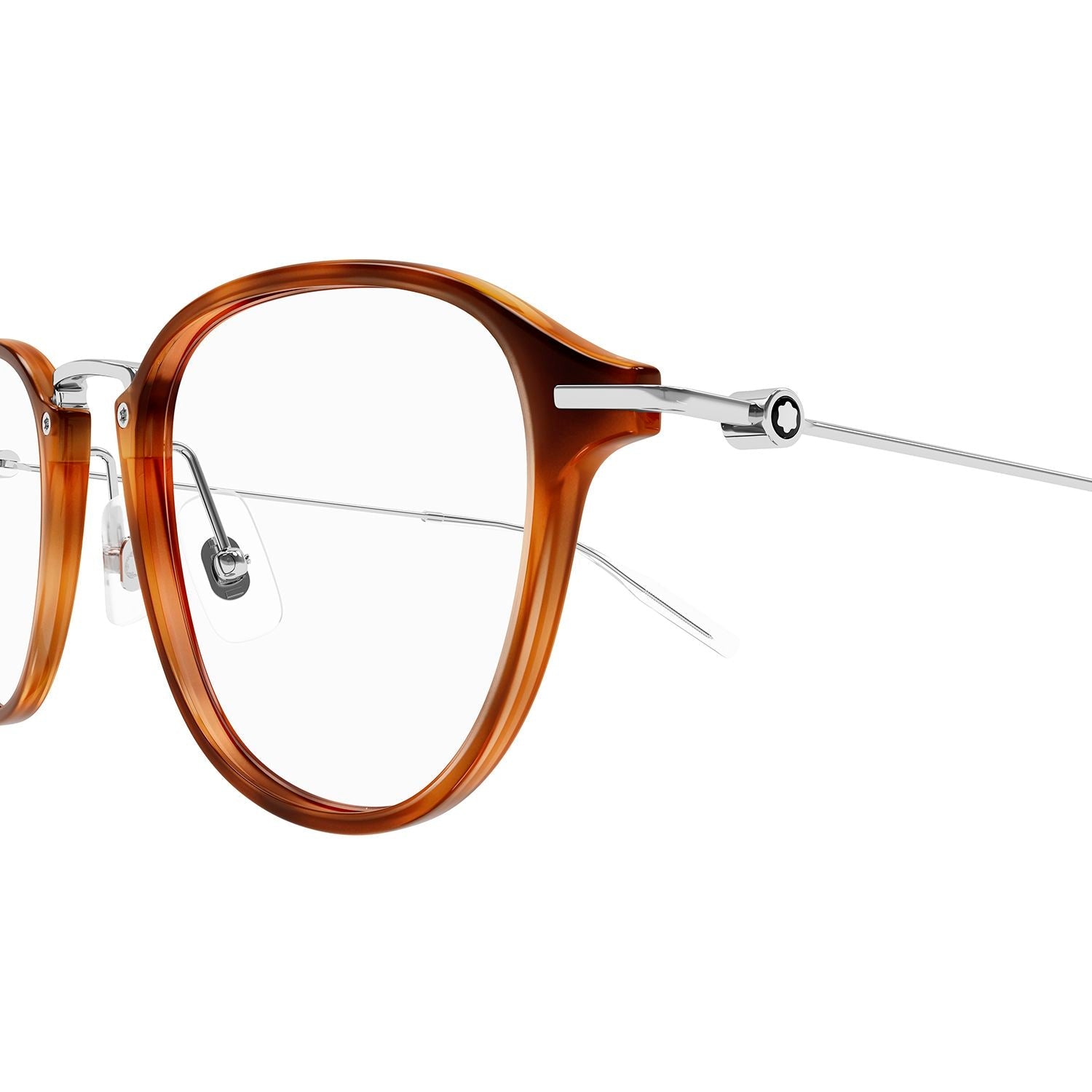 MB0155O Havana injection & metal Optical Frames - Shiny Blonde Havana & Shiny Silver