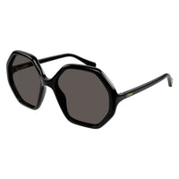 CC0004S Black recycled acetate Sunglasses - Shiny Black
