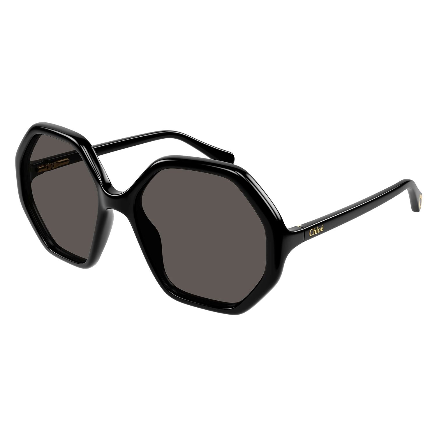 CC0004S Black recycled acetate Sunglasses - Shiny Black