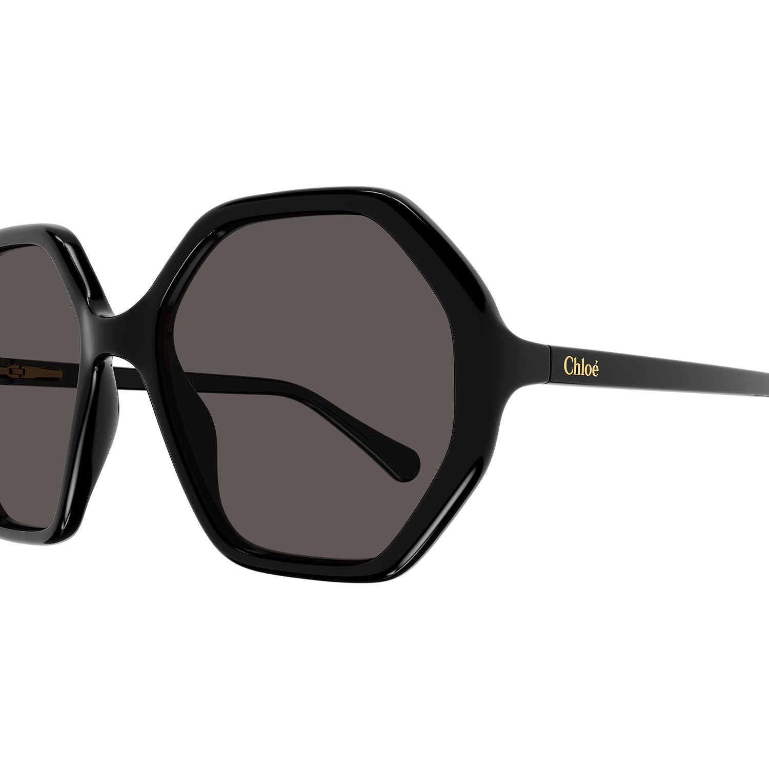 CC0004S Black recycled acetate Sunglasses - Shiny Black