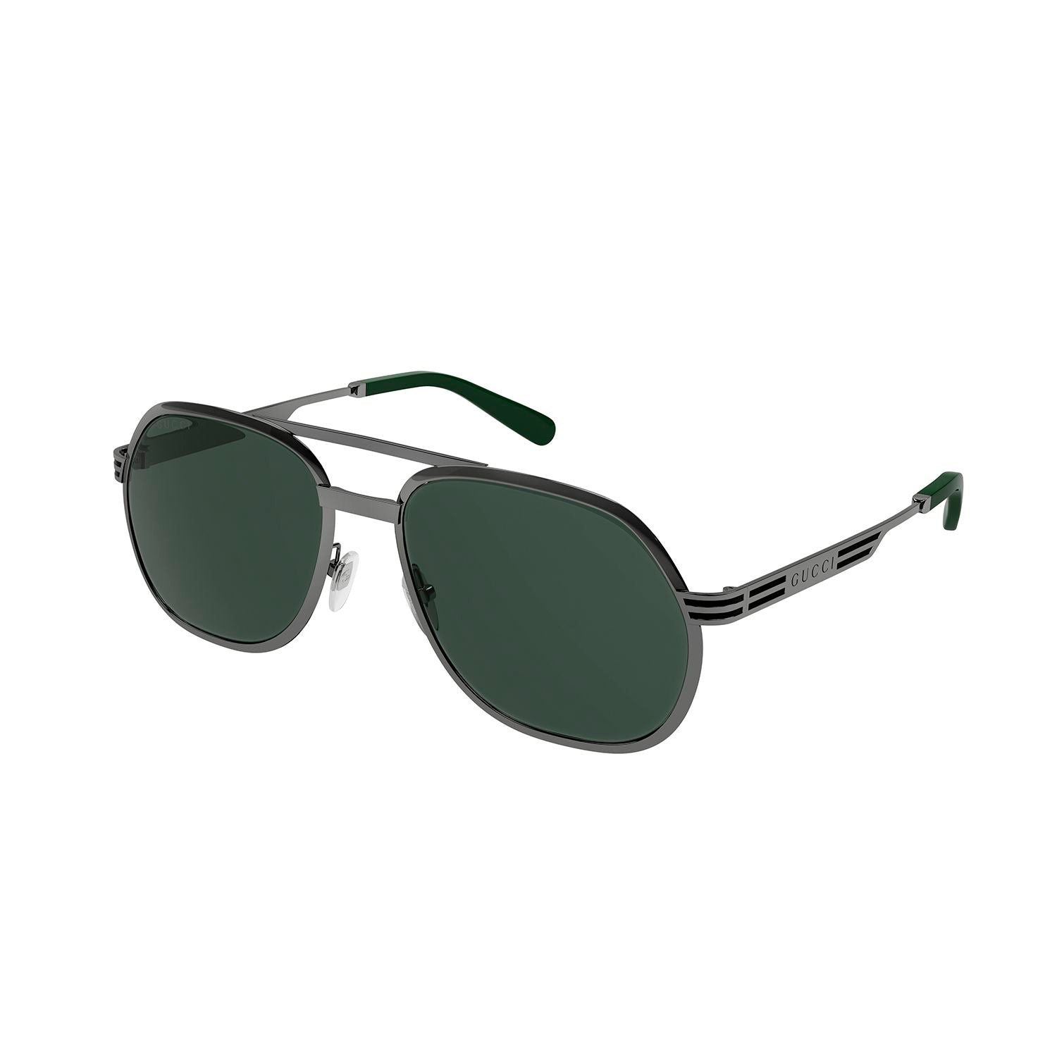 GG0981S Ruthenium metal Sunglasses - Shiny Dark Ruthenium