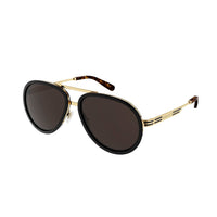 GG0982S Black metal Sunglasses - Shiny Yellow Gold & Black Rims