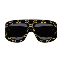 GG0983S Black recycled acetate Sunglasses - Shiny Solid Black