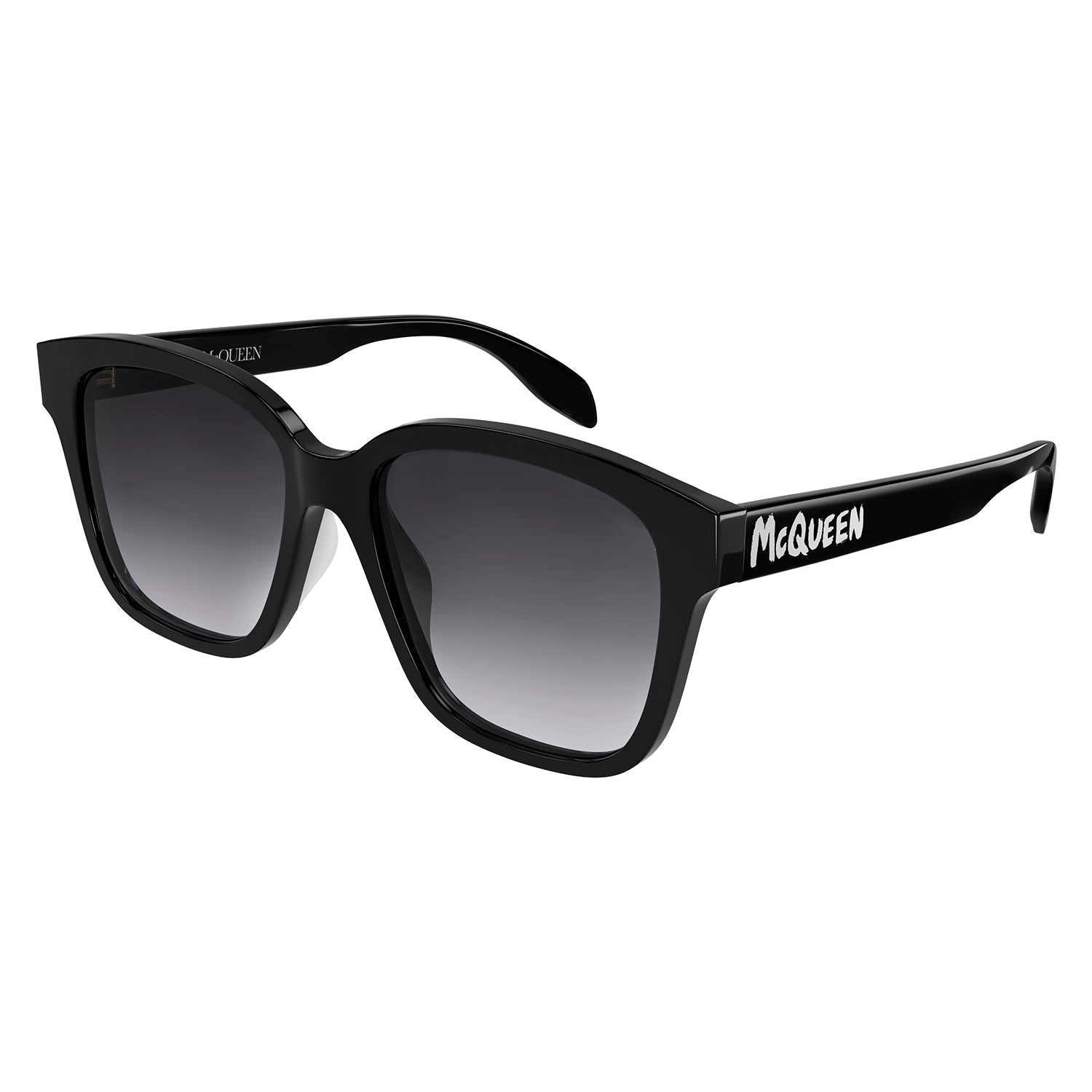 AM0331SK Black recycled acetate Sunglasses - Shiny Solid Black