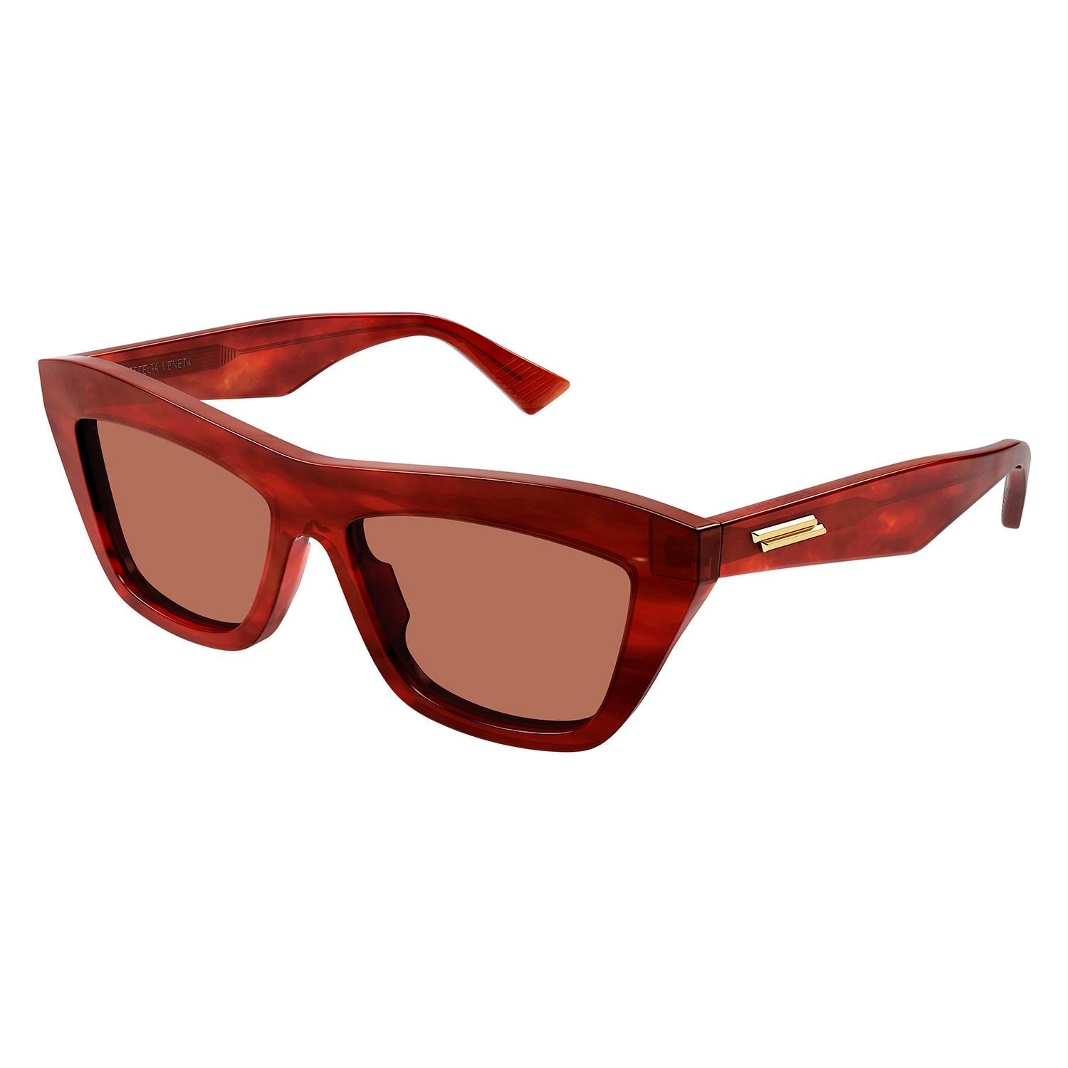 BV1121S Havana recycled acetate Sunglasses - Shiny Reddish Havana
