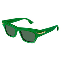 BV1122S Green recycled acetate Sunglasses - Shiny Transparent Green