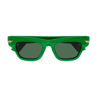 BV1122S Green recycled acetate Sunglasses - Shiny Transparent Green