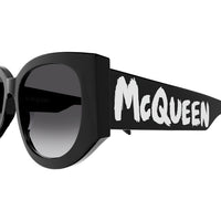 AM0330S Black recycled acetate Sunglasses - Shiny Solid Black