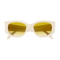 AM0330S White acetate Sunglasses - Shiny Solid Ivory