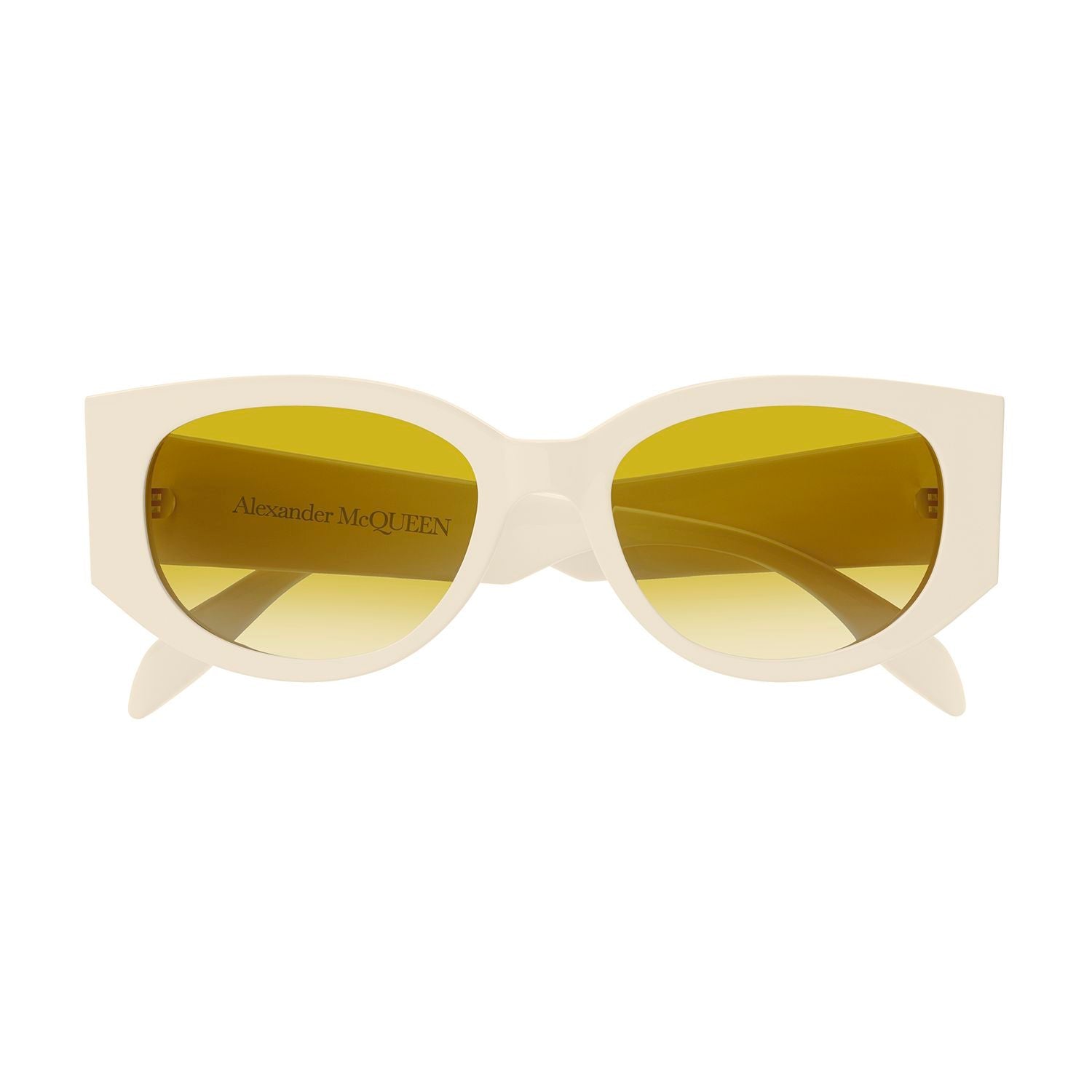 AM0330S White acetate Sunglasses - Shiny Solid Ivory