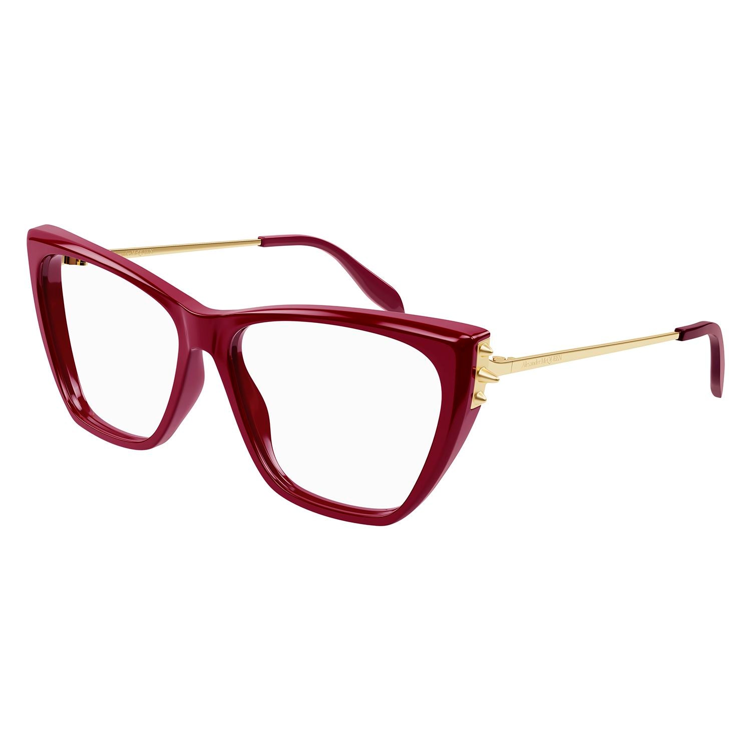 AM0341O Burgundy recycled acetate Optical Frames - Shiny Solid Bordeaux