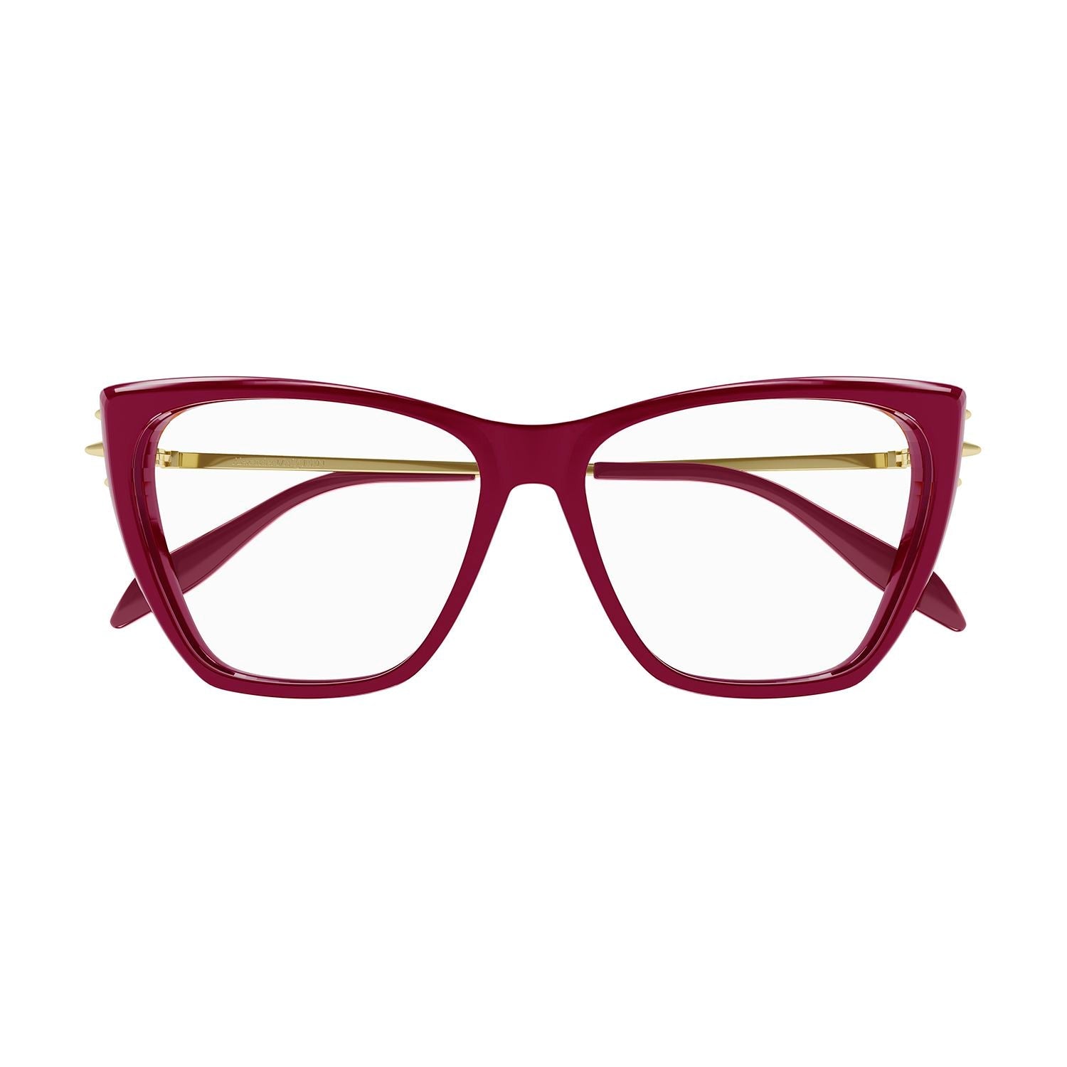 AM0341O Burgundy recycled acetate Optical Frames - Shiny Solid Bordeaux