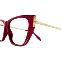 AM0341O Burgundy recycled acetate Optical Frames - Shiny Solid Bordeaux