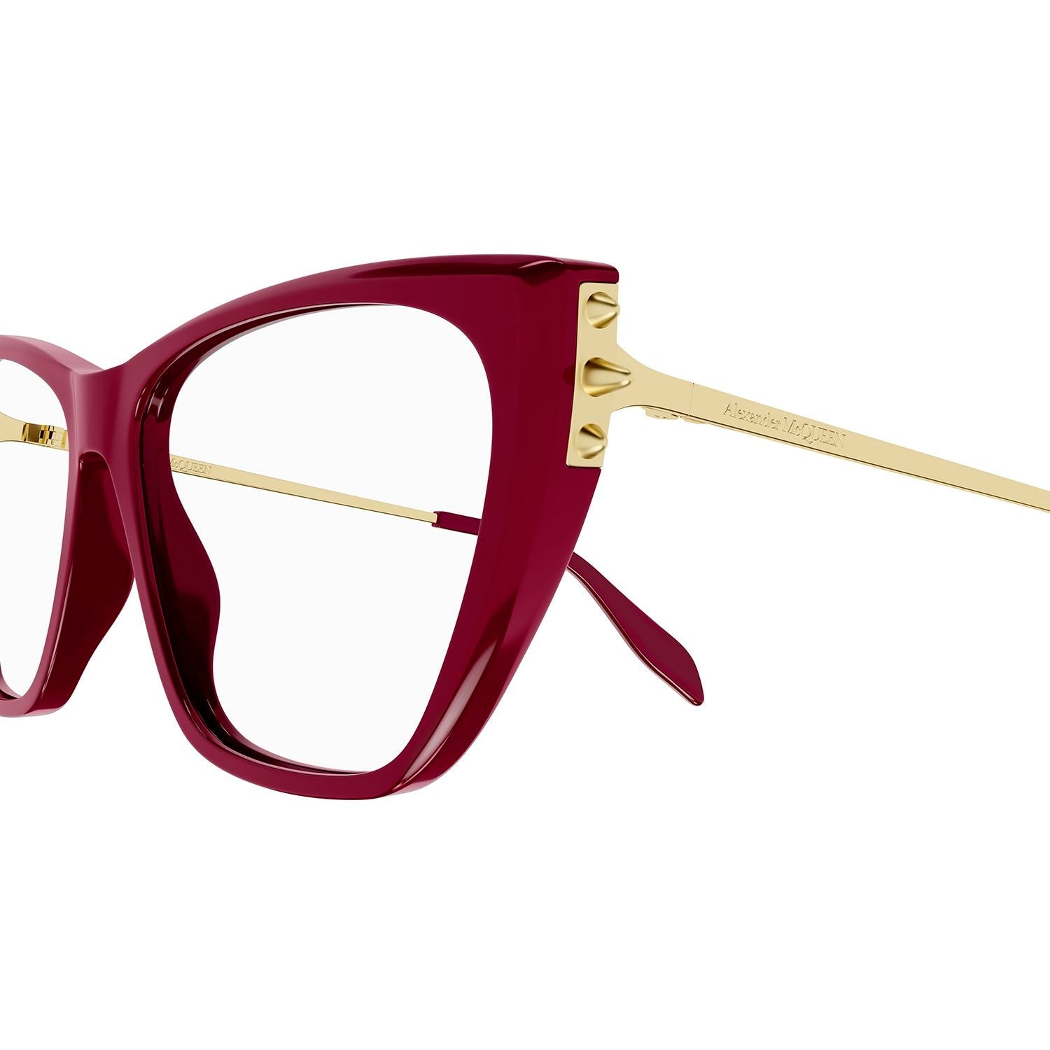AM0341O Burgundy recycled acetate Optical Frames - Shiny Solid Bordeaux