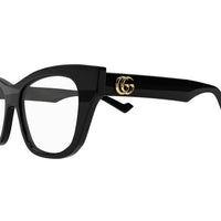 GG0999O Black recycled acetate Optical Frames - Shiny Solid Black