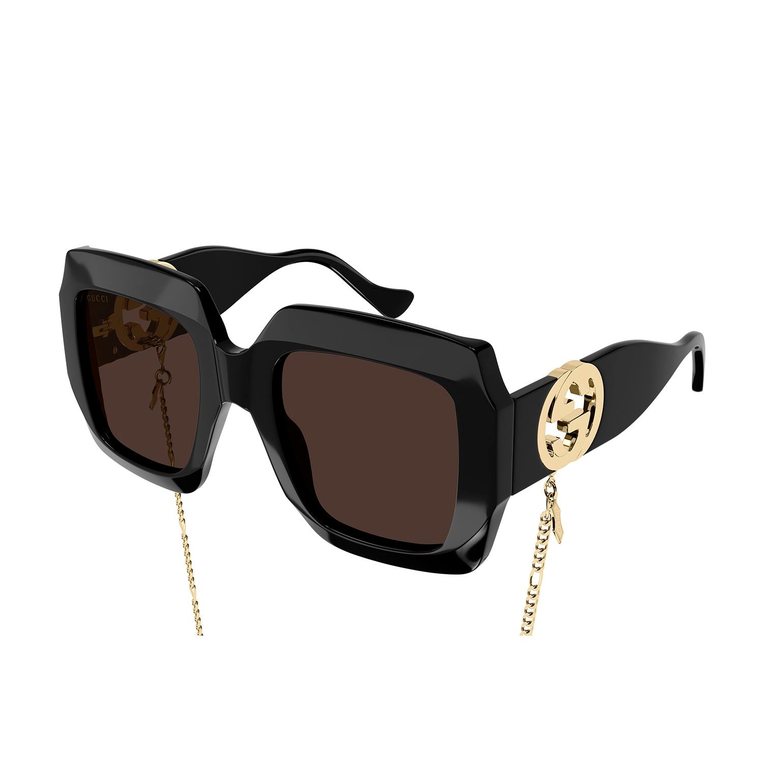 GG1022S Black injection Sunglasses - Shiny Black