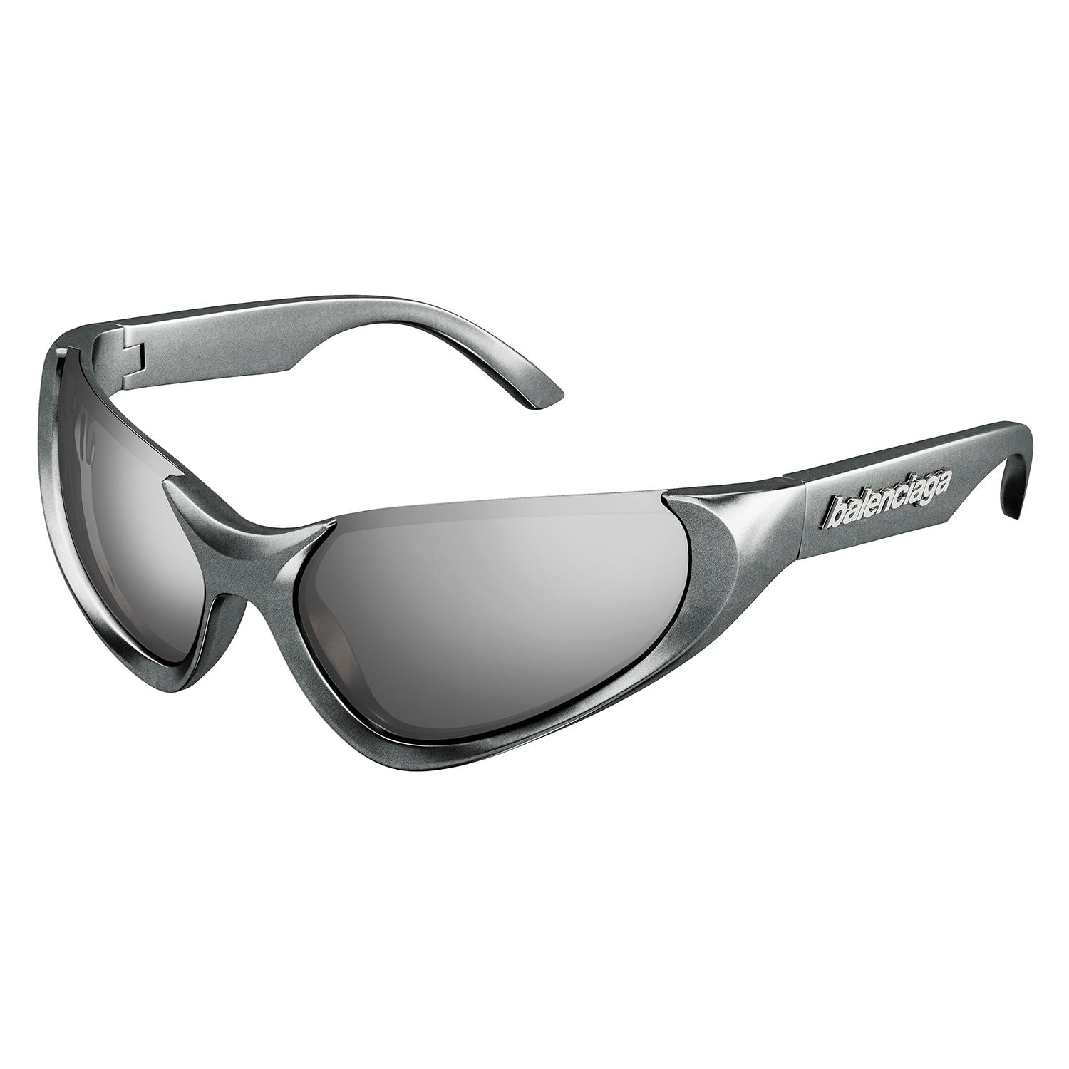 BB0202S Silver bio injection rilsan Sunglasses - Shiny Metallic Silver