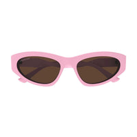 BB0207S Pink acetate Sunglasses - Shiny Solid Pink