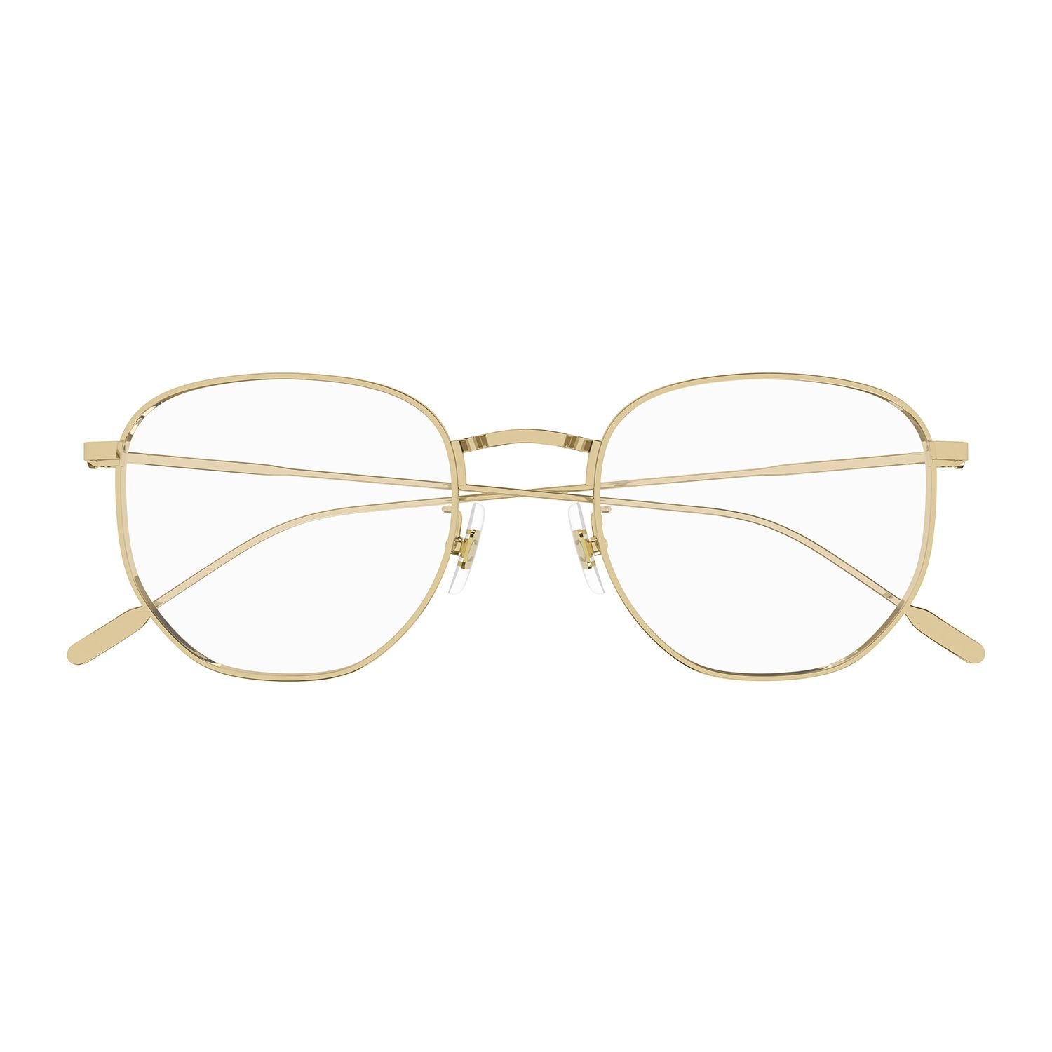 MB0213OA Gold metal Optical Frames - Shiny Light Gold