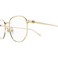 MB0213OA Gold metal Optical Frames - Shiny Light Gold