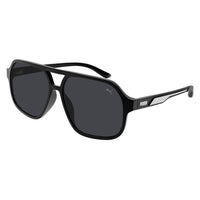 PU0368S Black injection Sunglasses - Matte Solid Black