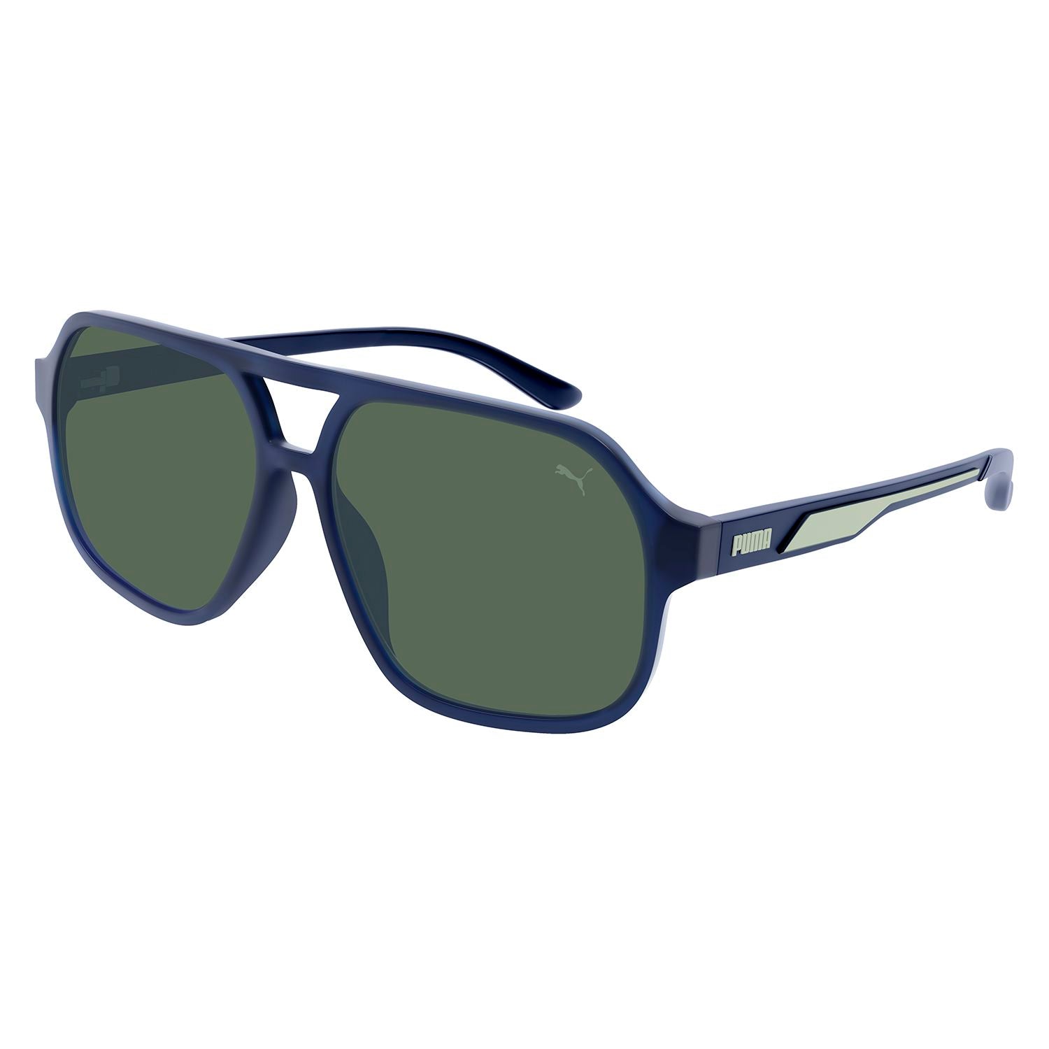 PU0368S Blue injection Sunglasses - Matte Transparent Dark Blue