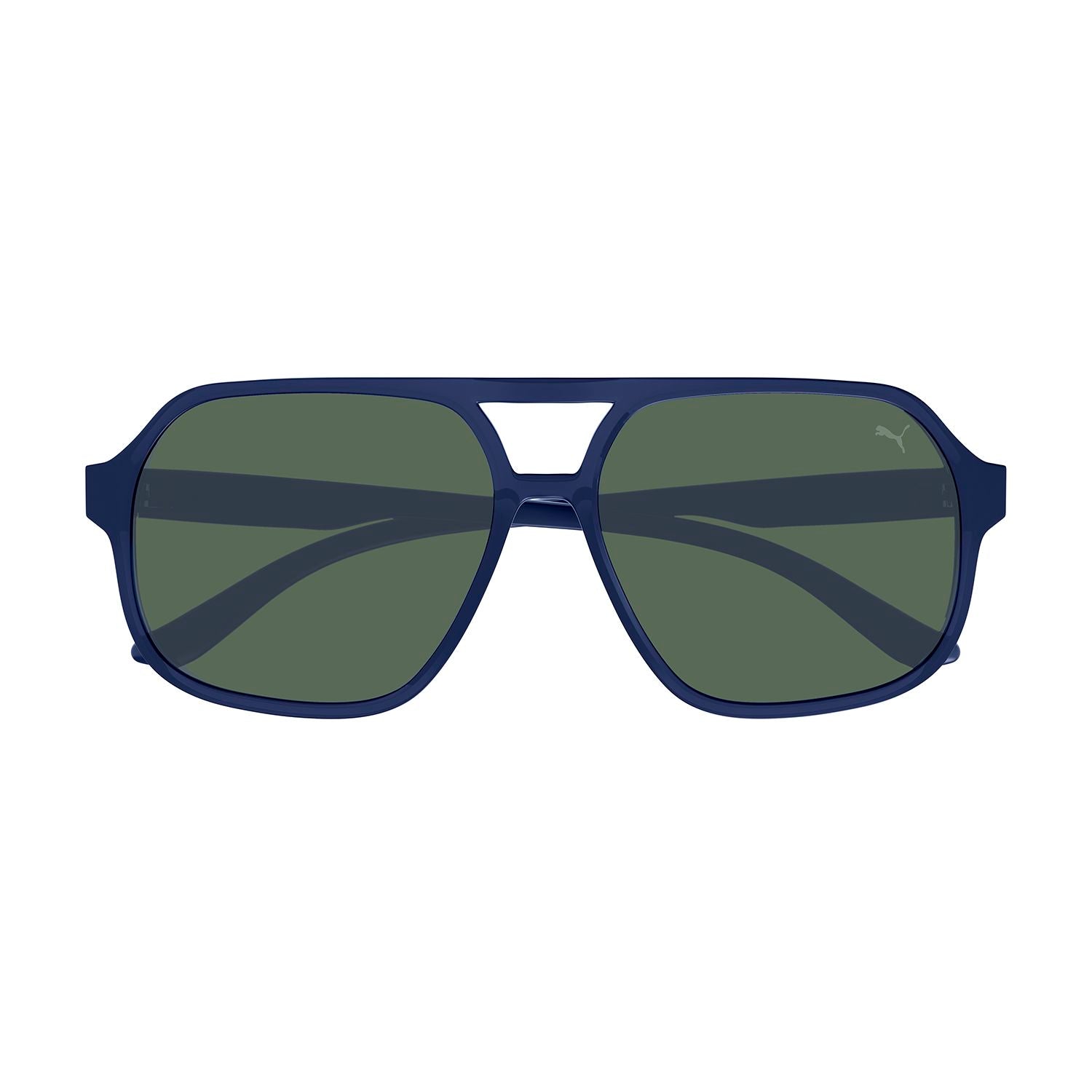 PU0368S Blue injection Sunglasses - Matte Transparent Dark Blue