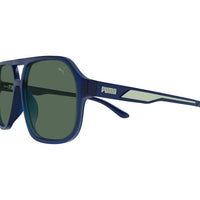 PU0368S Blue injection Sunglasses - Matte Transparent Dark Blue