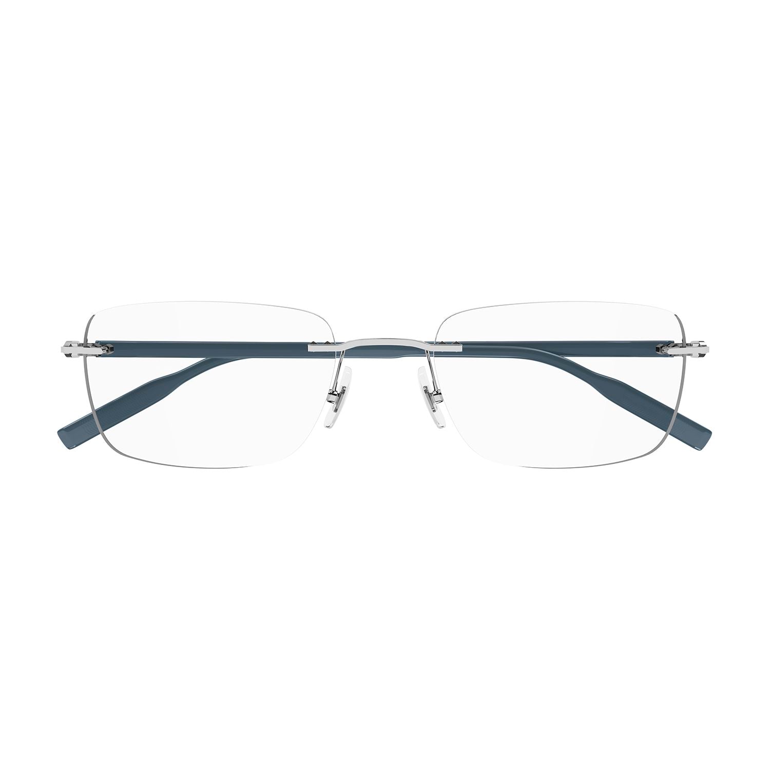MB0221O Silver metal Optical Frames - Shiny Silver