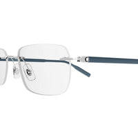 MB0221O Silver metal Optical Frames - Shiny Silver