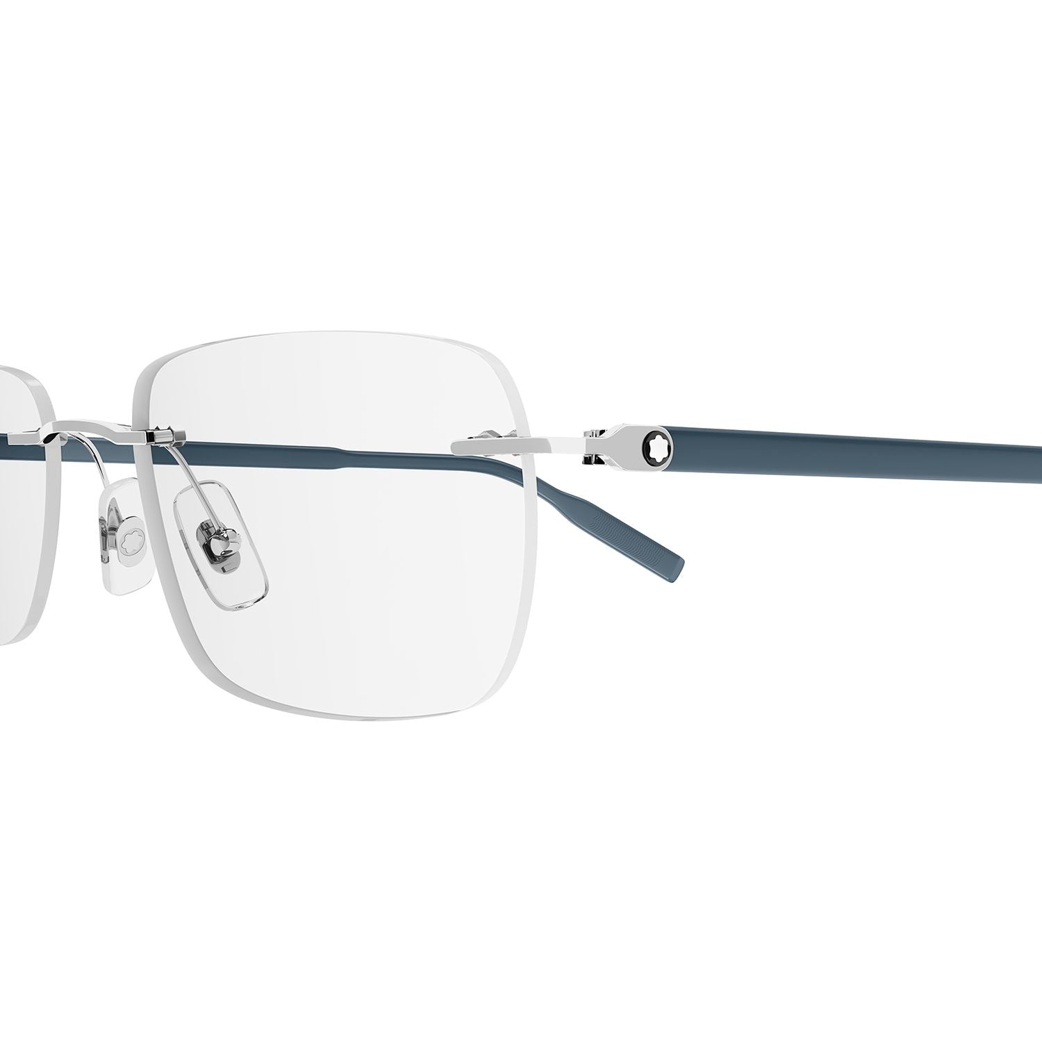 MB0221O Silver metal Optical Frames - Shiny Silver