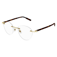 MB0224O Gold metal Optical Frames - Shiny Light Gold