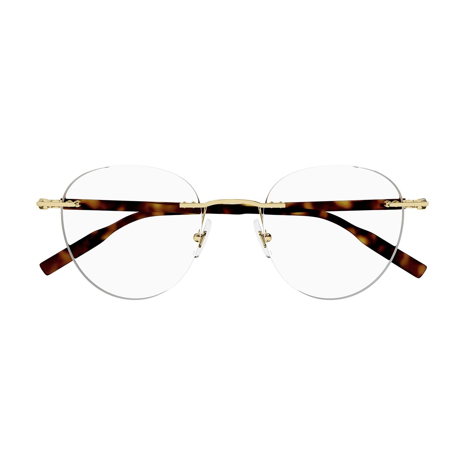 MB0224O Gold metal Optical Frames - Shiny Light Gold