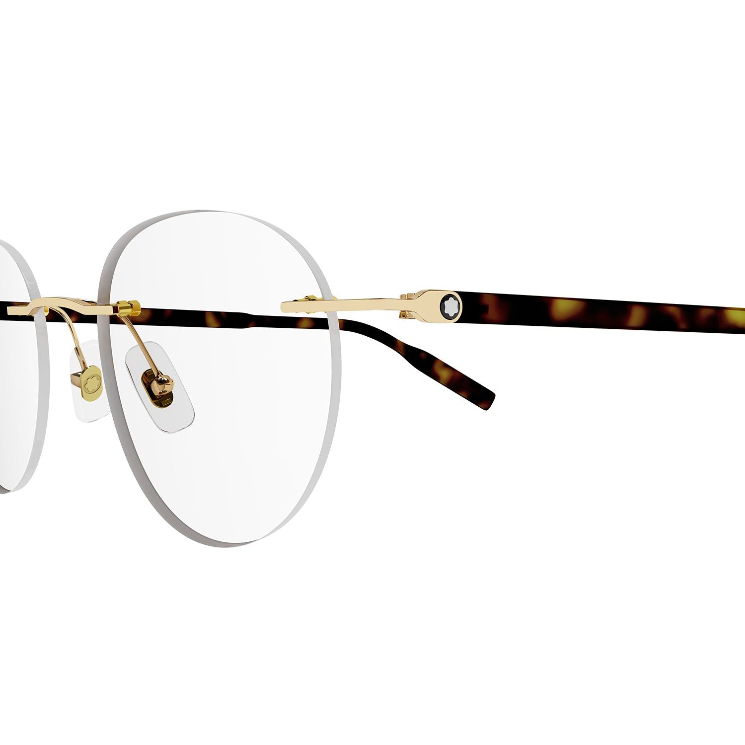 MB0224O Gold metal Optical Frames - Shiny Light Gold