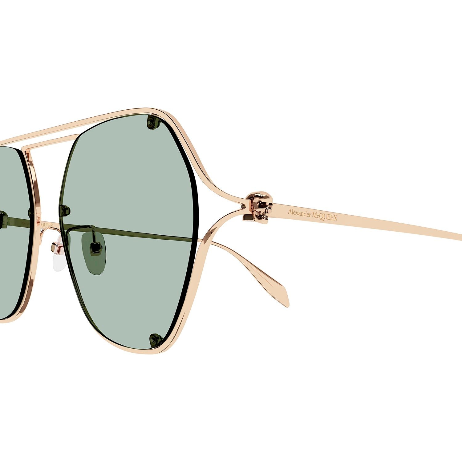 AM0367S Gold metal Sunglasses - Shiny Rose Gold