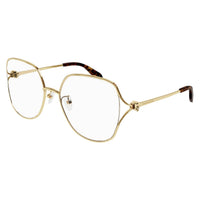 AM0368O Gold metal Optical Frames - Shiny Light Gold