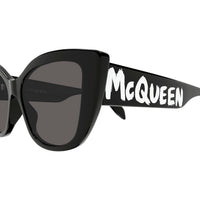 AM0347S Black recycled acetate Sunglasses - Shiny Solid Black
